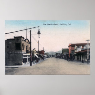 Poster Vue de San Benito StreetHollister, CA