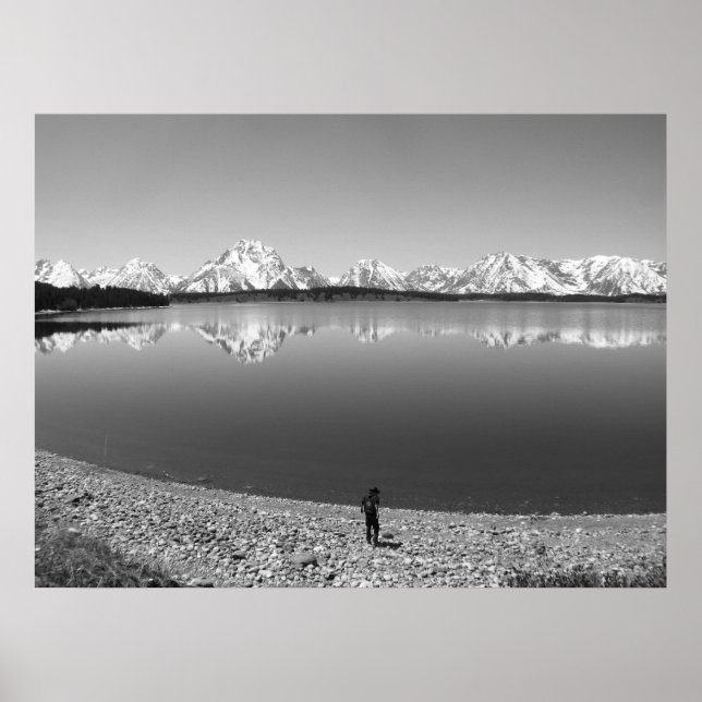 Poster Vue d'ensemble du parc national de Grand Teton (Devant)