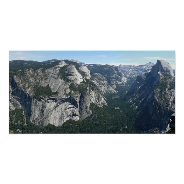 Poster Vue depuis Glacier Point dans le parc national de  (Devant)
