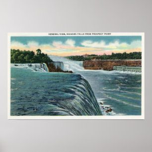 Poster Vue des chutes du Niagara depuis Prospect Point