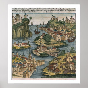 Poster Vue du Bosphore entrant de la mer Noire,