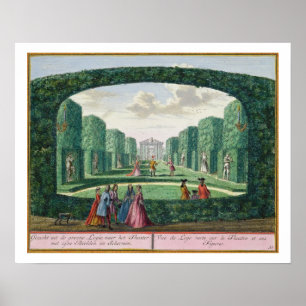 Poster Vue du bungalow vert au théâtre, de 'H