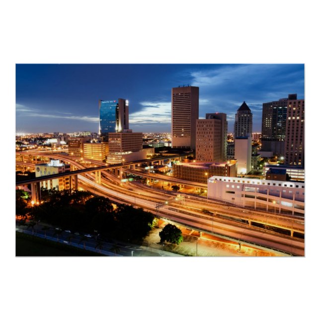 Poster Vue du centre ville (Devant)