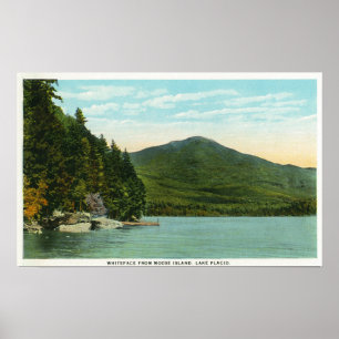 Poster Vue du mont Whiteface de l'île Moose