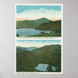 Poster Vue du mont Whiteface de Signal Hill, Heart