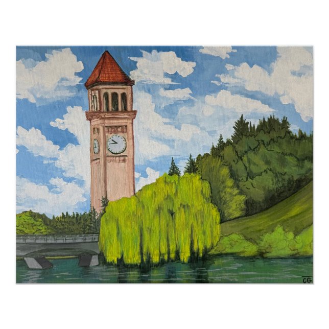 Poster Vue du parc River Front  (Devant)