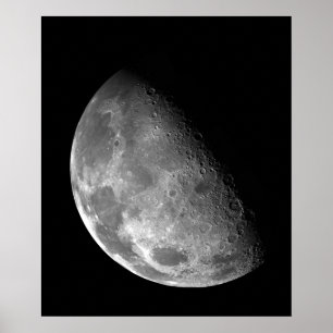 Poster Vue du pôle nord de la Lune