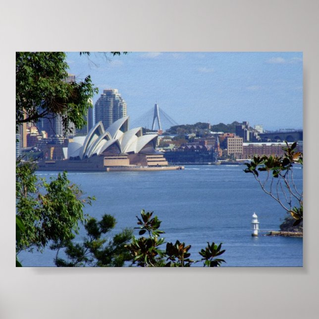 Poster Vue du port de Sydney (Devant)