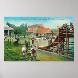 Poster Vue du terrain de jeu des enfants