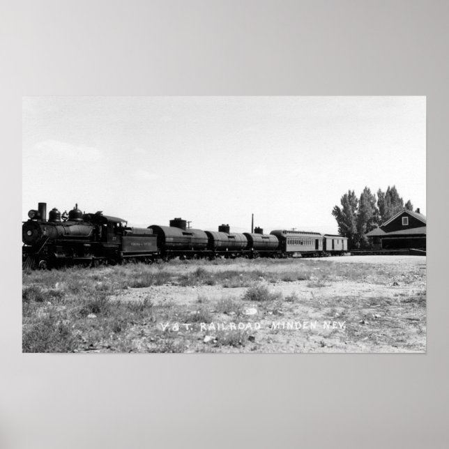 Poster Vue du train de la Virginia & Truckee (Devant)