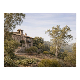 Poster Vue d'une villa près de Tolède, Espagne