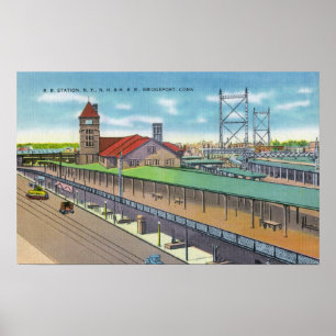 Poster Vue extérieure de la gare 2