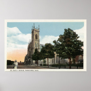 Poster Vue extérieure de l'église de St Paul