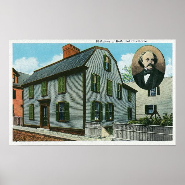 Poster Vue extérieure de Nathaniel Hawthorne (Devant)