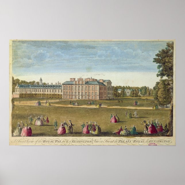 Poster Vue frontale du Palais Royal de Kensington (Devant)