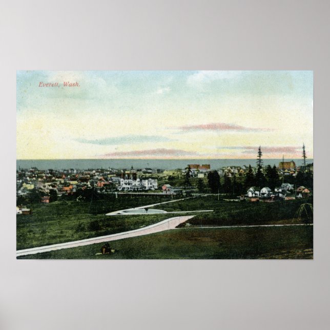 Poster Vue générale de la ville (Devant)