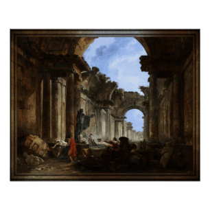 Poster Vue imaginaire de la Grande Galerie du Louvre