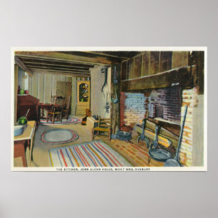 Poster Vue intérieure de cuisine de la Chambre de John