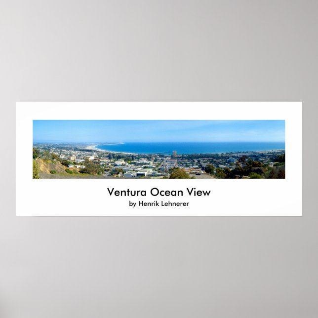 Poster Vue océan Ventura (Devant)