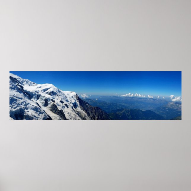 Poster Vue Panoramique Du Mont Blanc (Devant)