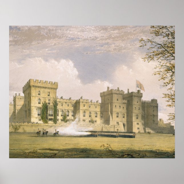 Poster Vue sud-est du château de Windsor, de 'Windsor a (Devant)