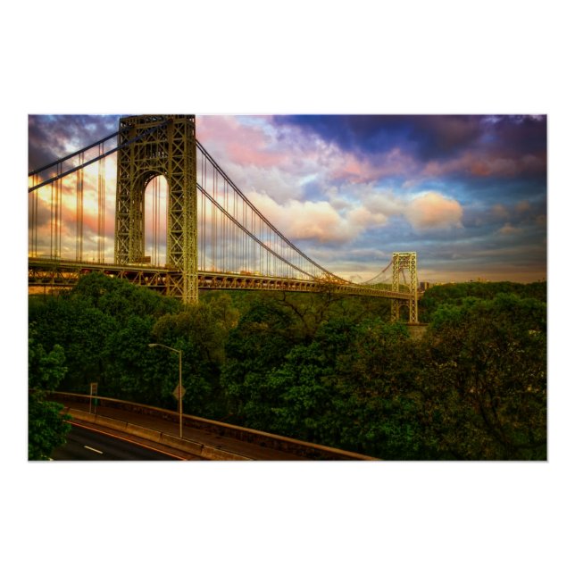 Poster Vue sud - ouest de Manhattan (Devant)
