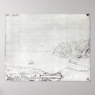 Poster Vue sur la côte du Chili