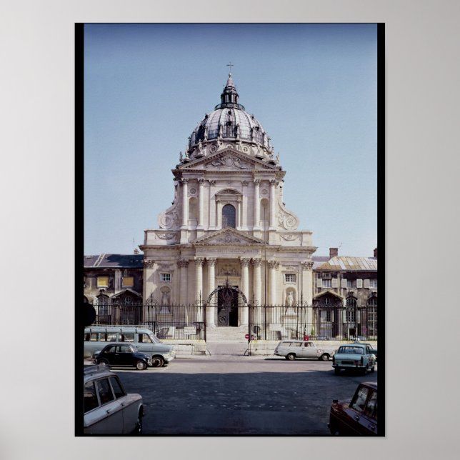 Poster Vue sur la façade de Val-de-Grace (Devant)