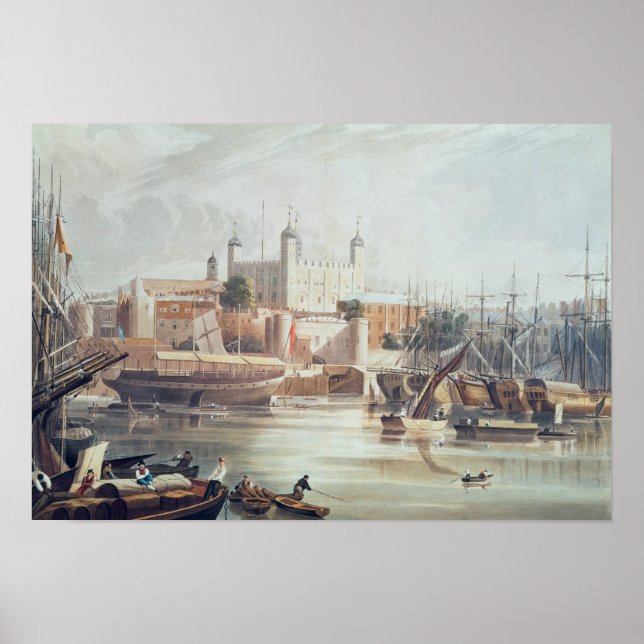 Poster Vue sur la Tour de Londres (Devant)