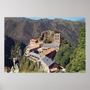 Poster Vue sur l'abbaye Saint Martin du Canigou