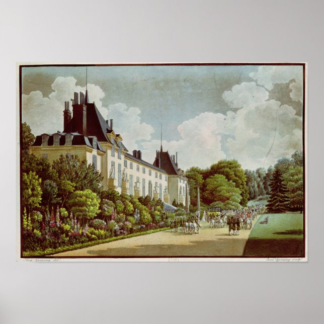 Poster Vue sur le Château de la Malmaison (Devant)
