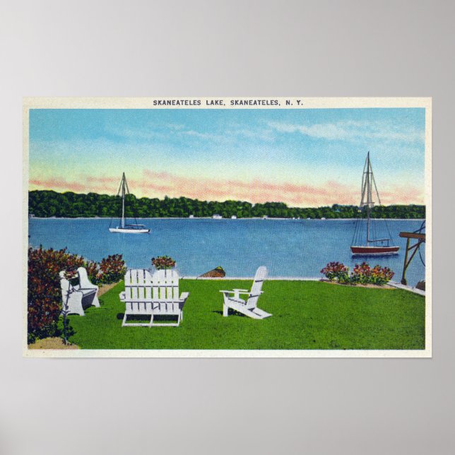 Poster Vue sur le lac (Devant)