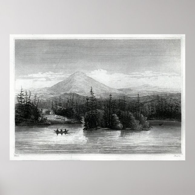 Poster Vue sur le lac Raquette (Devant)