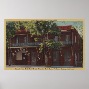 Poster Vue sur le Old Fallon Hotel & Theater (1860)