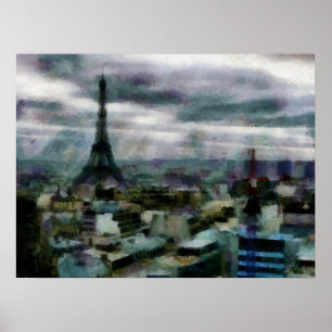 Poster Vue sur Paris