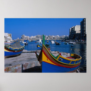 Poster Vue sur St Julian, Malte