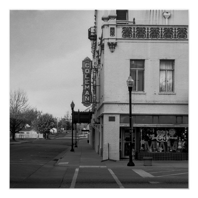 Poster Vues le long du théâtre Coleman Route 66  (Devant)