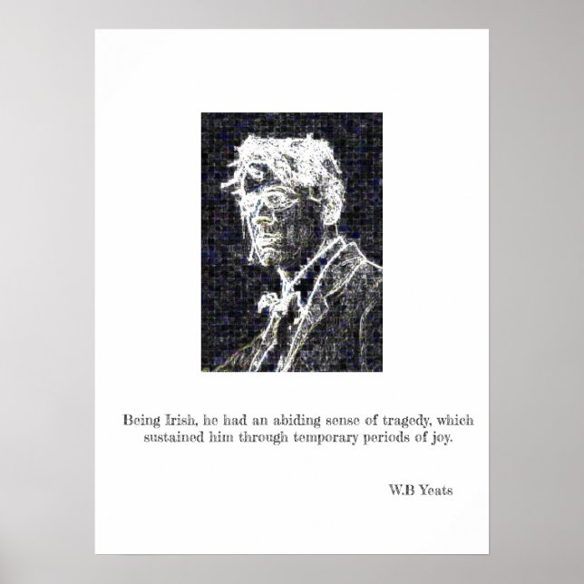 Poster W.B Yeats - Poésie irlandaise (Devant)