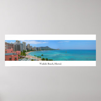 Poster Waikiki Beach, Hawaii