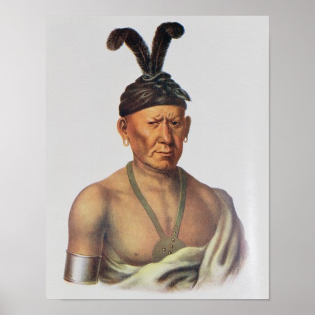 Poster Wakechai ou 'Aigle crouchissant', un chef saoudien (Devant)