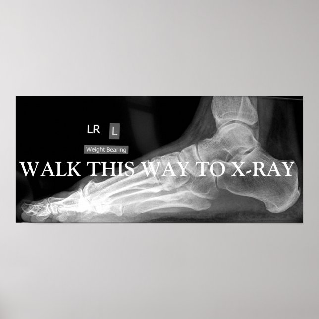 POSTER WALK THIS WAY TO X-RAY (Devant)
