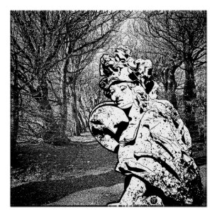 Poster Walkyrie - sculpture avec arcade d'arbre