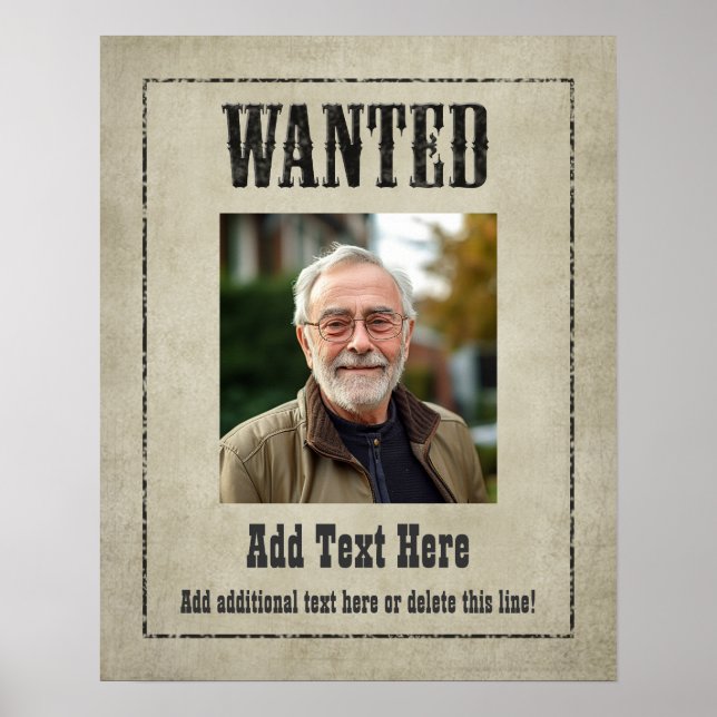 Poster WANTED POSTER: customize this! (Devant)