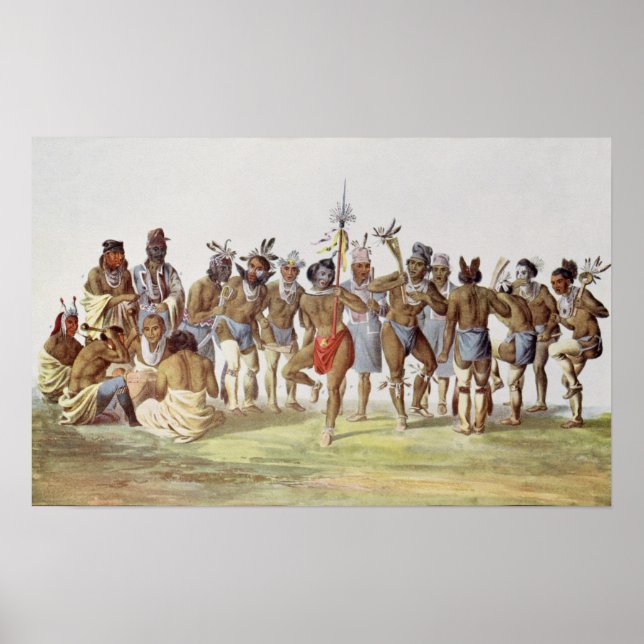 Poster War Dance of the Sauks and Foxes (Devant)
