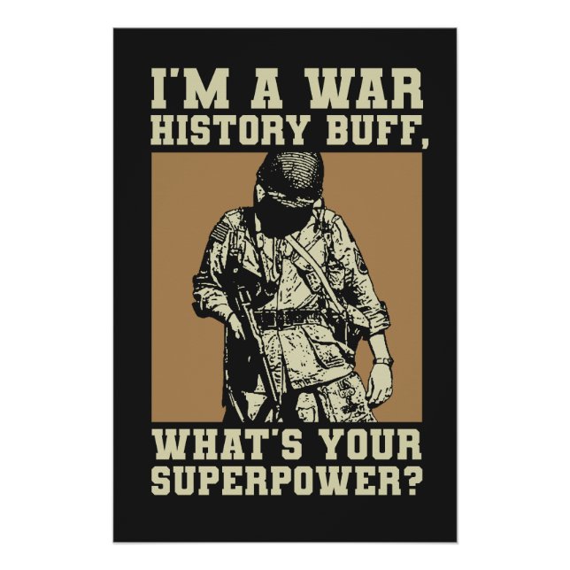 Poster War History Buff - WW2 Enthusiast (Devant)