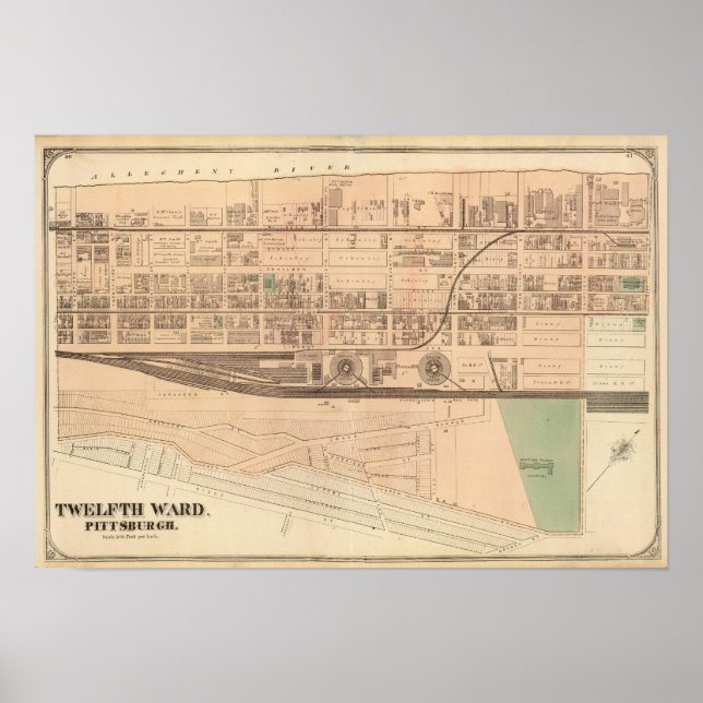 Poster Ward 12 of Pittsburgh, Pennsyvania (Devant)
