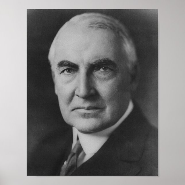 Poster Warren G. Harding 29e Président (Devant)