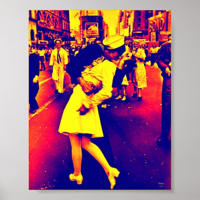 Poster War's Over Kiss - Popart Style (Devant)