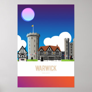 Poster Warwick, Angleterre