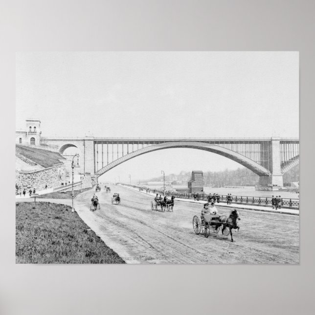 Poster Washington Bridge et la Speedway Photographie (Devant)